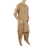 Men's Mashriq Slim Fit Suit - Brown, Men, Shalwar Kameez, Chase Value, Chase Value