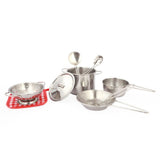 Kitchen Set For Kids 9 Pcs - Silver, Kids, Cosmetic and Kitchen Sets, Chase Value, Chase Value