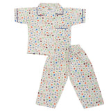 Boys Half Sleeves Sleeping Suits - Off-White, Kids, Boys Sets And Suits, Chase Value, Chase Value