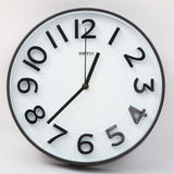 Round Shape Analog Wall Clock 10403 - White, Home & Lifestyle, Wall Clocks And Alarms, Chase Value, Chase Value