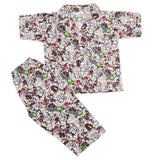 Boys Half Sleeves Sleeping Suits - Dark Brown, Kids, Boys Sets And Suits, Chase Value, Chase Value