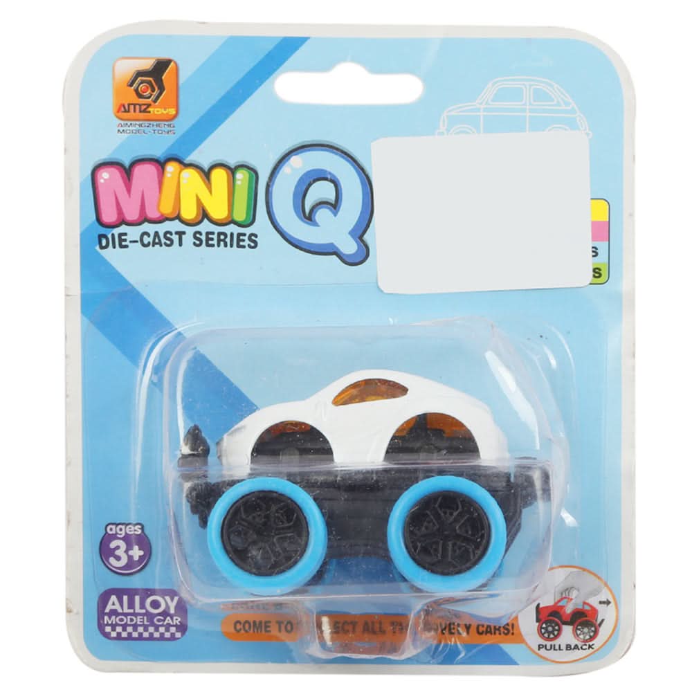 Pull Back Die-Cast Car 8 Model - White, Non-Remote Control, Chase Value, Chase Value