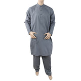Men's Mashriq Slim Fit Suit - Grey, Men, Shalwar Kameez, Chase Value, Chase Value