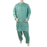 Men's Mashriq Slim Fit Suit - Dark Green, Men, Shalwar Kameez, Chase Value, Chase Value