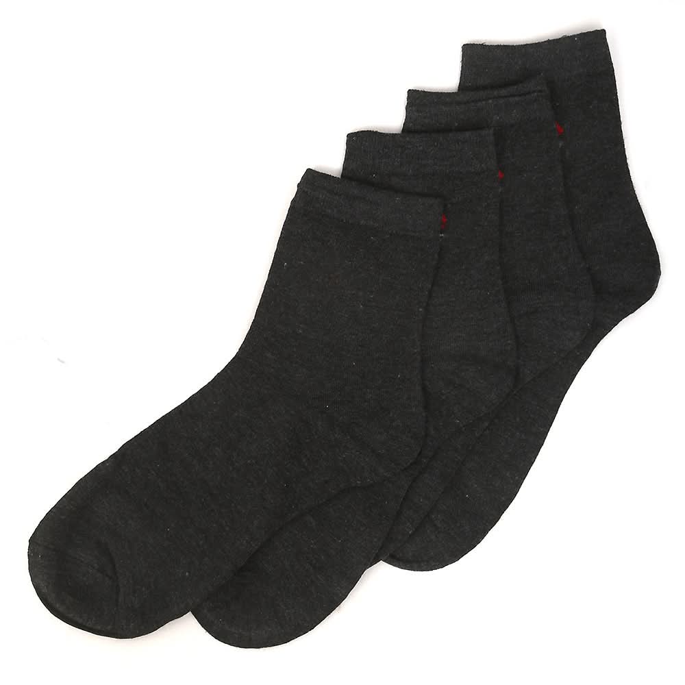 Men’s 2 Pieces Long Ankle Socks - Dark Grey, Men, Mens Socks, Chase Value, Chase Value