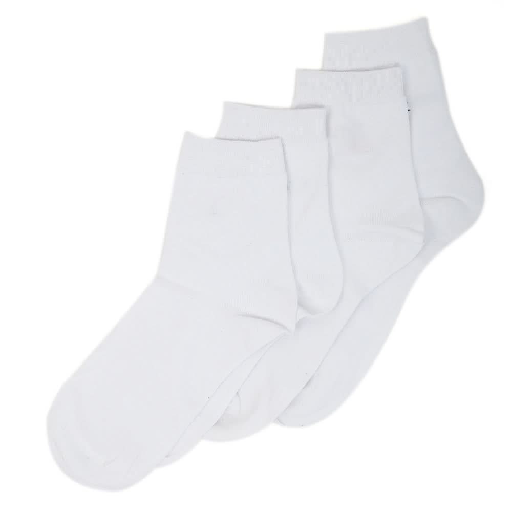 Men’s 2 Pieces Long Ankle Socks - White, Men, Mens Socks, Chase Value, Chase Value