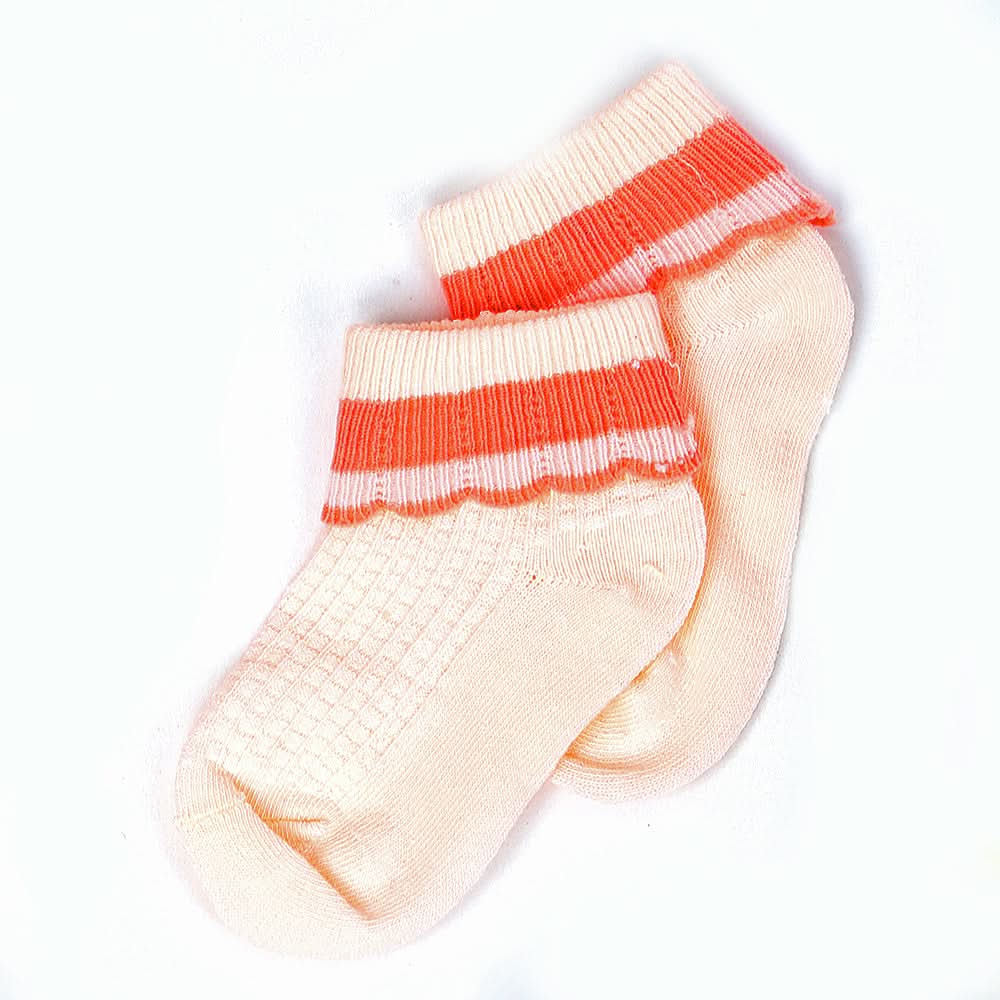 Girls Fancy Socks - Peach, Kids, Girls Socks, Chase Value, Chase Value