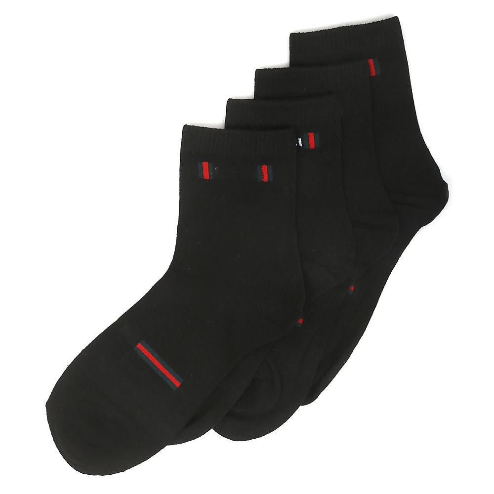 Men’s 2 Pieces Long Ankle Socks - Black, Men, Mens Socks, Chase Value, Chase Value