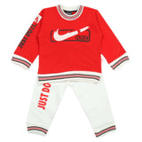 Boys Full Sleeves 2Pcs Suits - Red, Boys Sets & Suits, Chase Value, Chase Value