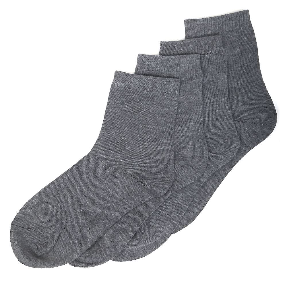 Men’s 2 Pieces Long Ankle Socks - Grey, Men, Mens Socks, Chase Value, Chase Value