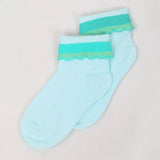Girls Fancy Socks - Cyan, Kids, Girls Socks, Chase Value, Chase Value