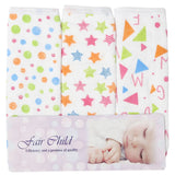Newborn 3Pcs Face Towel - Multi, Kids, Bibs & Towels, Chase Value, Chase Value