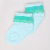 Girls Fancy Socks - Cyan, Kids, Girls Socks, Chase Value, Chase Value