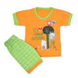 Boys Half Sleeves Suit - Orange, Kids, Boys Sets And Suits, Chase Value, Chase Value