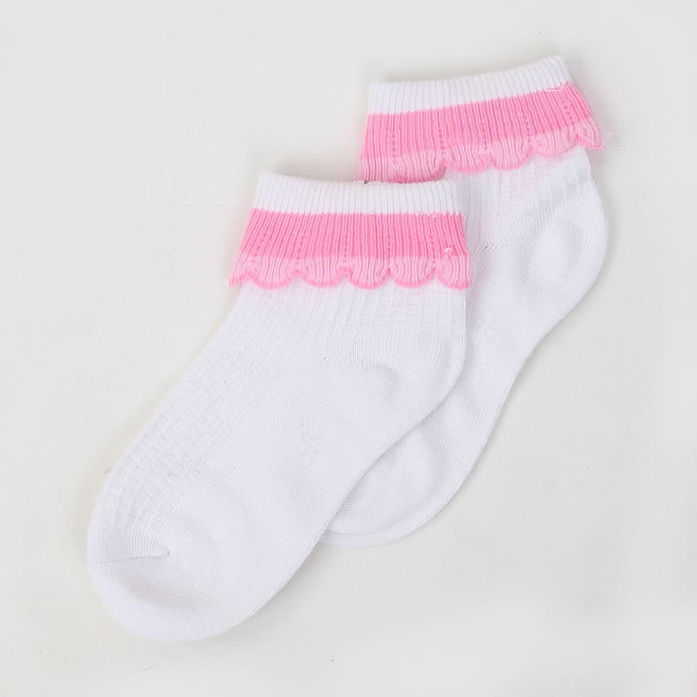 Girls Fancy Socks - White, Kids, Girls Socks, Chase Value, Chase Value
