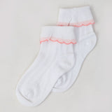 Girls Fancy Socks - White, Kids, Girls Socks, Chase Value, Chase Value