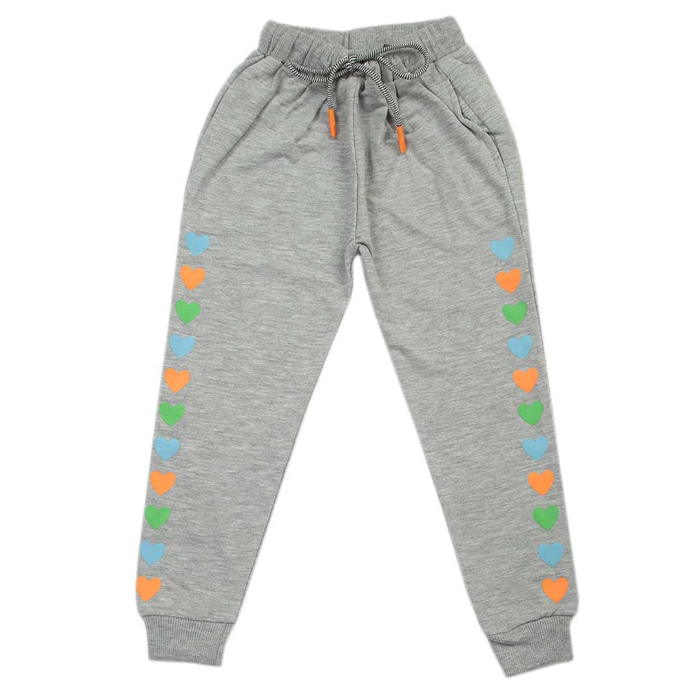 Girls Terry Trouser - Light Grey, Girls Tights Leggings & Pajama, Chase Value, Chase Value