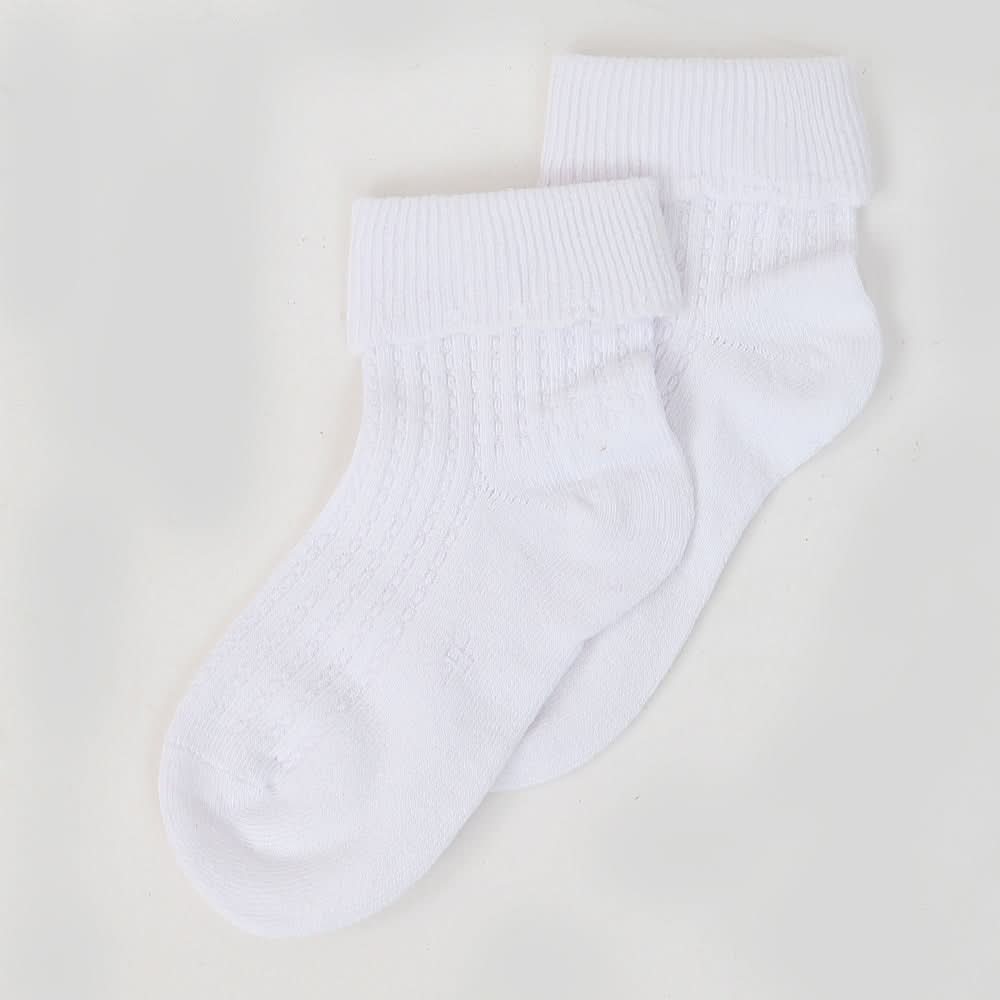 Girls Fancy Socks - White, Kids, Girls Socks, Chase Value, Chase Value