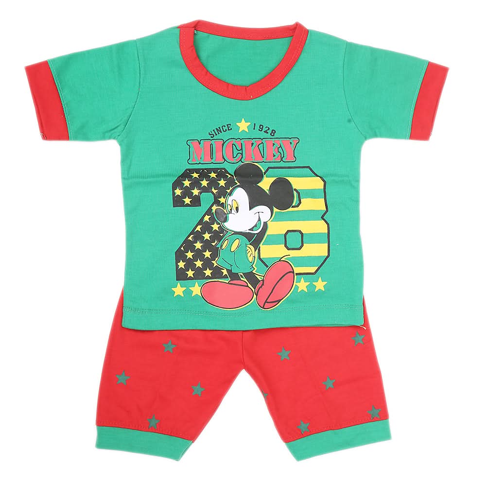 Boys Half Sleeves Suit - Green, Kids, Boys Sets And Suits, Chase Value, Chase Value