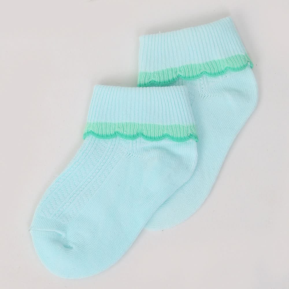 Girls Fancy Socks - Cyan, Kids, Girls Socks, Chase Value, Chase Value