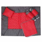 Newborn Sleeping Bag 7 Pcs Set Embroidered - Red, Kids, Sleeping Bags, Chase Value, Chase Value