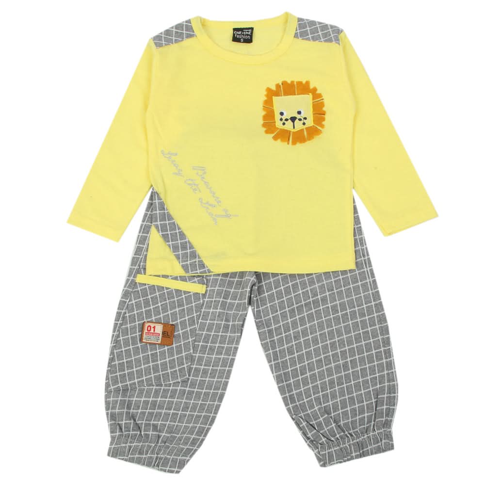 Boys Full Sleeves Suit - Yellow, Boys Sets & Suits, Chase Value, Chase Value