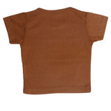 Newborn Boys Half Sleeves T-Shirt - Dark Brown, Kids, Newborn Boys Shirts And T-Shirts, Chase Value, Chase Value