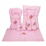 Newborn Sleeping Bag 7 Pcs Set Embroidered - Pink, Kids, Sleeping Bags, Chase Value, Chase Value