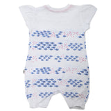 Newborn Girls Half Sleeves Romper - Blue, Kids, Newborn Girls Rompers, Chase Value, Chase Value