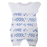 Newborn Girls Half Sleeves Romper - Blue, Kids, Newborn Girls Rompers, Chase Value, Chase Value