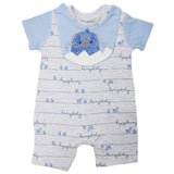 Newborn Boys Half Sleeves Romper 2240 B5-B9 - Blue, Kids, Newborn Boys Rompers, Chase Value, Chase Value