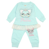 Newborn Girls Pajama Suit - Light Blue, Newborn Girls Sets & Suits, Chase Value, Chase Value