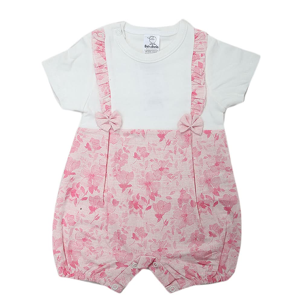 Newborn Girls Romper 13053 F20 - Pink, Kids, NB Girls Rompers, Chase Value, Chase Value