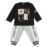 Newborn Boys Full Sleeves Suit - Black, Newborn Boys Sets & Suits, Chase Value, Chase Value