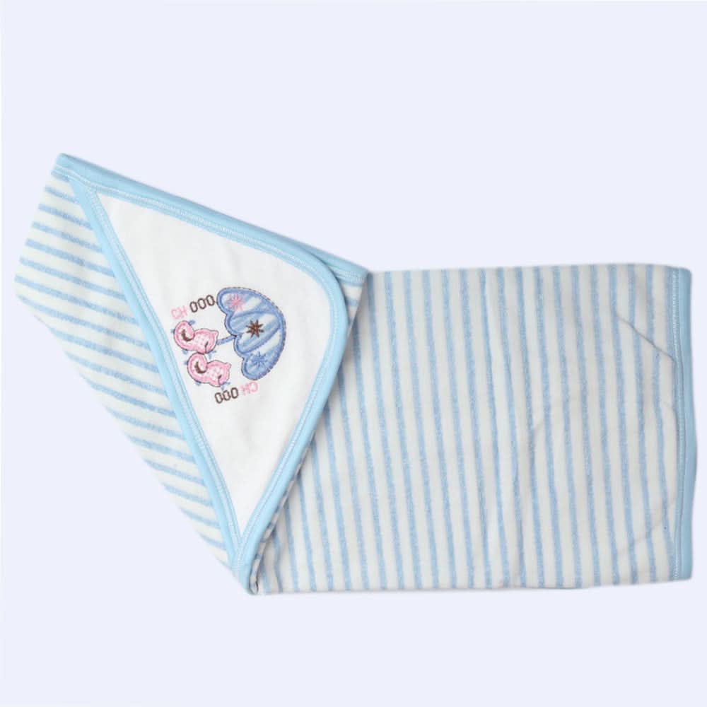 Newborn Baby Bath Towel - Blue, Kids, Bath Accessories, Chase Value, Chase Value