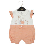 Newborn Girls Romper - Peach, Newborn Girls Rompers, Chase Value, Chase Value