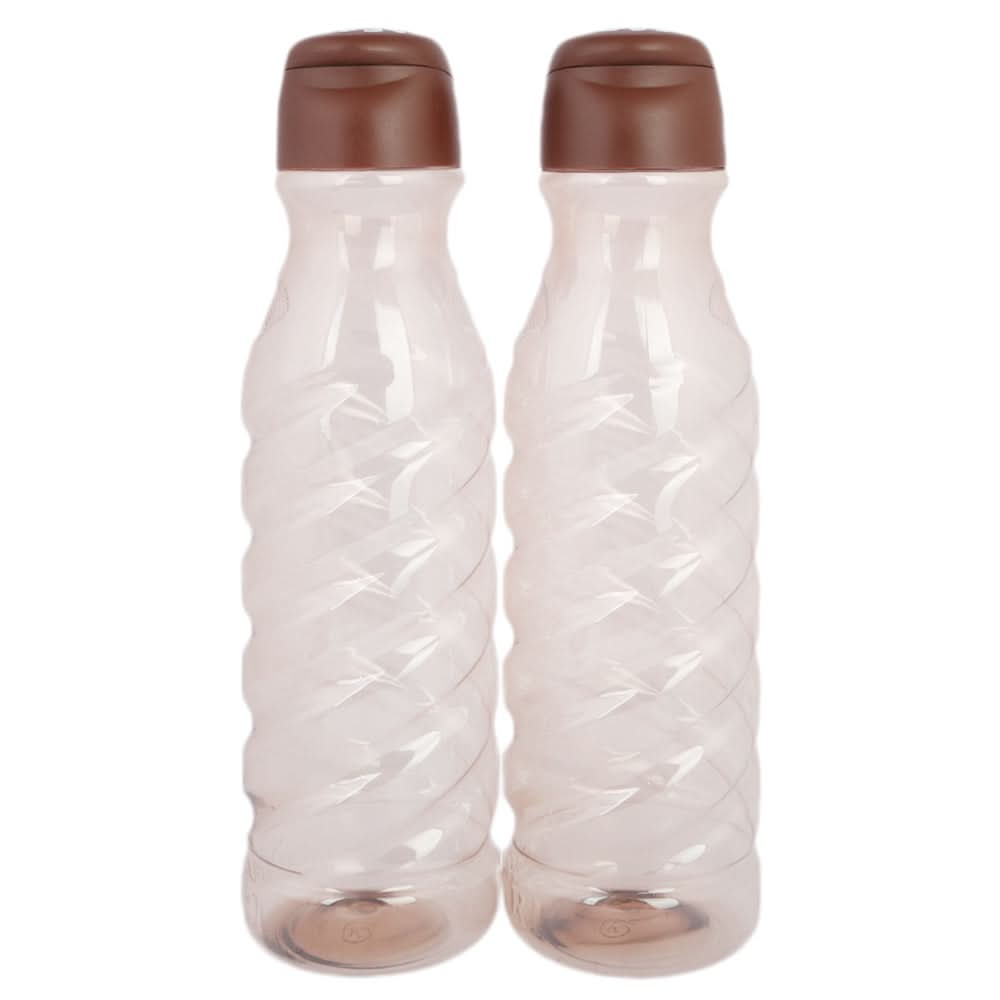 Flip Top Fridge Water Bottle 2 Pcs - Brown, Home & Lifestyle, Glassware & Drinkware, Chase Value, Chase Value