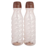 Flip Top Fridge Water Bottle 2 Pcs - Brown, Home & Lifestyle, Glassware & Drinkware, Chase Value, Chase Value