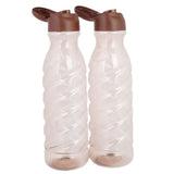 Flip Top Fridge Water Bottle 2 Pcs - Brown, Home & Lifestyle, Glassware & Drinkware, Chase Value, Chase Value
