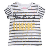 Girls Half Sleeves T-Shirt - White, Kids, Girls T-Shirts, Chase Value, Chase Value