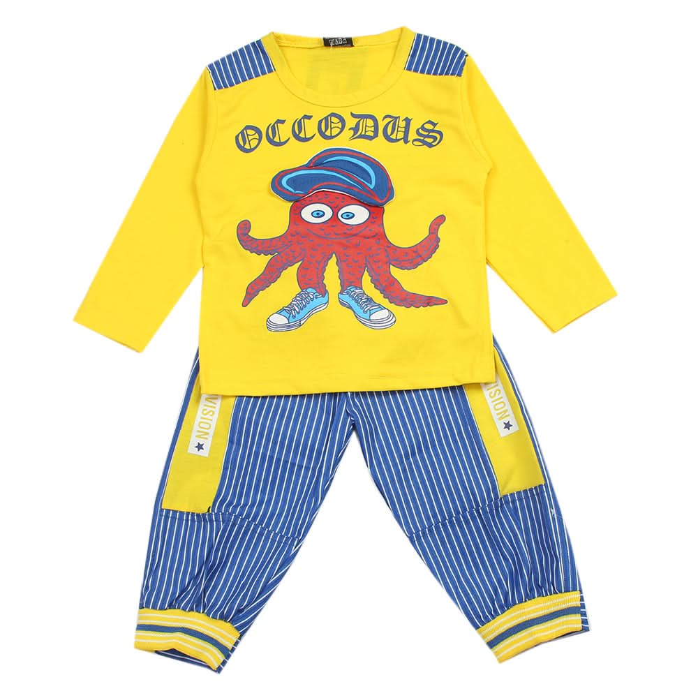 Boys Full Sleeves Suit - Yellow, Boys Sets & Suits, Chase Value, Chase Value