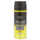 Axe You Clean Body Spray for Men 150ml, Beauty & Personal Care, Men Body Spray And Mist, Chase Value, Chase Value