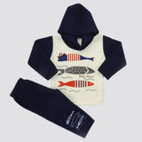 Boys Full Sleeves Polar Suit 8853 - Navy Blue, Kids, Boys Sets And Suits, Chase Value, Chase Value