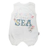 Newborn Girls Half Sleeves Romper - White, Kids, Newborn Girls Rompers, Chase Value, Chase Value
