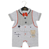 Newborn Boys Romper - Light Grey, Newborn Boys Rompers, Chase Value, Chase Value