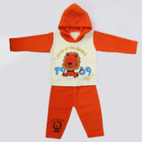 Boys Full Sleeves Polar Suit 8848 - Orange, Kids, Boys Sets And Suits, Chase Value, Chase Value