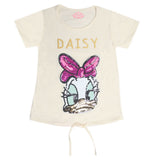 Girls Half Sleeves T-Shirt - Cream, Kids, Girls T-Shirts, Chase Value, Chase Value