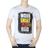 Men's Printed T-Shirt - White - test-store-for-chase-value