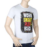 Men's Printed T-Shirt - White - test-store-for-chase-value