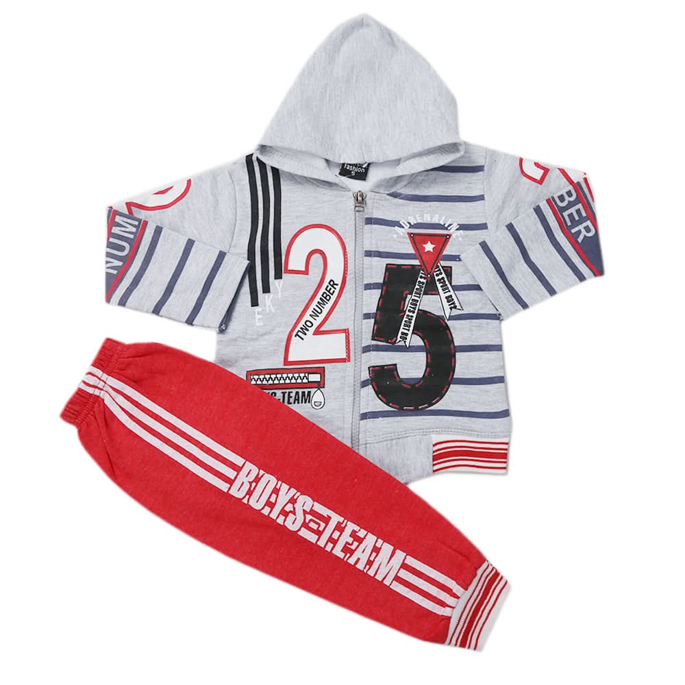 Boys Pajama Fleece Suit - Red, Kids, Boys Sets And Suits, Chase Value, Chase Value